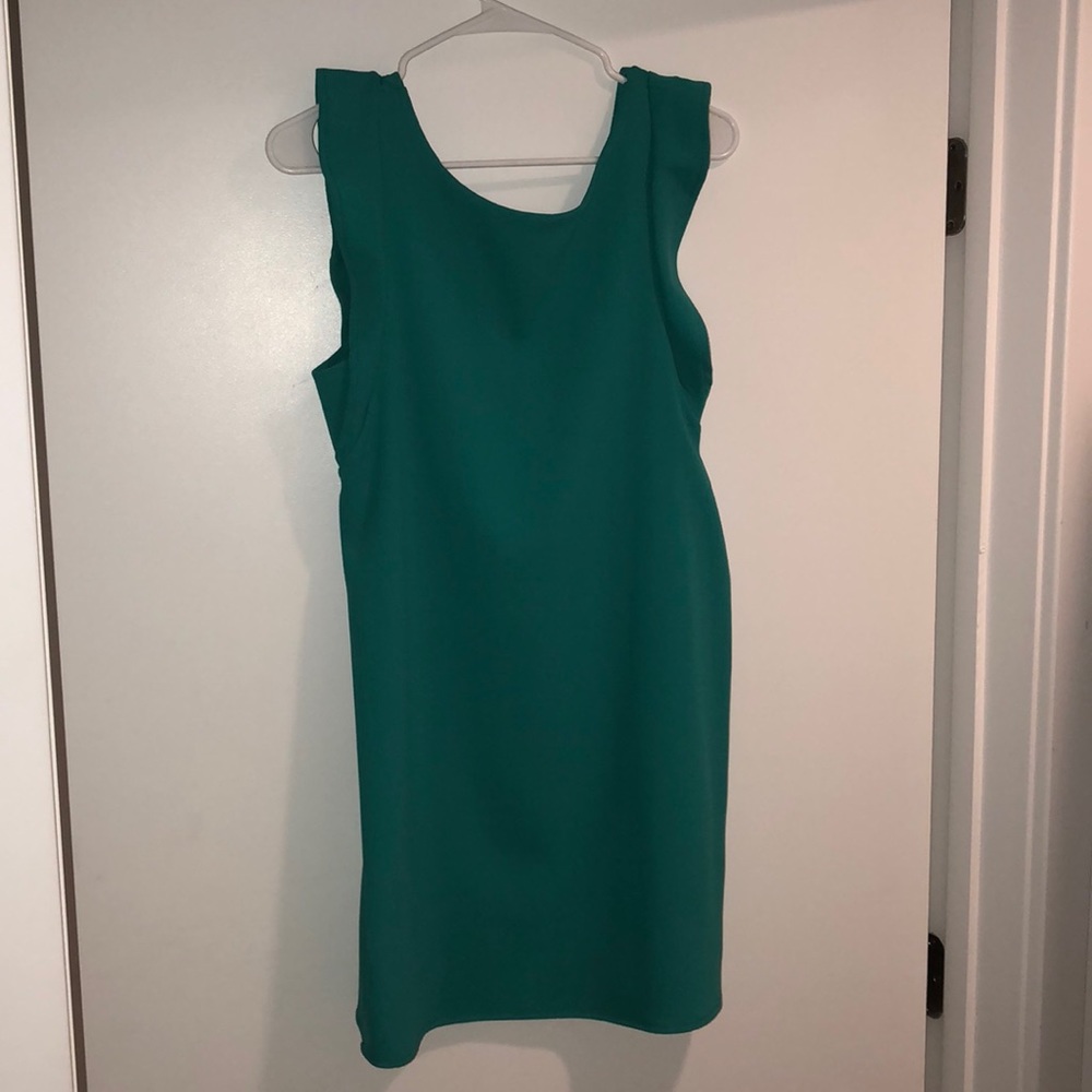 Turquoise simple cocktail dress